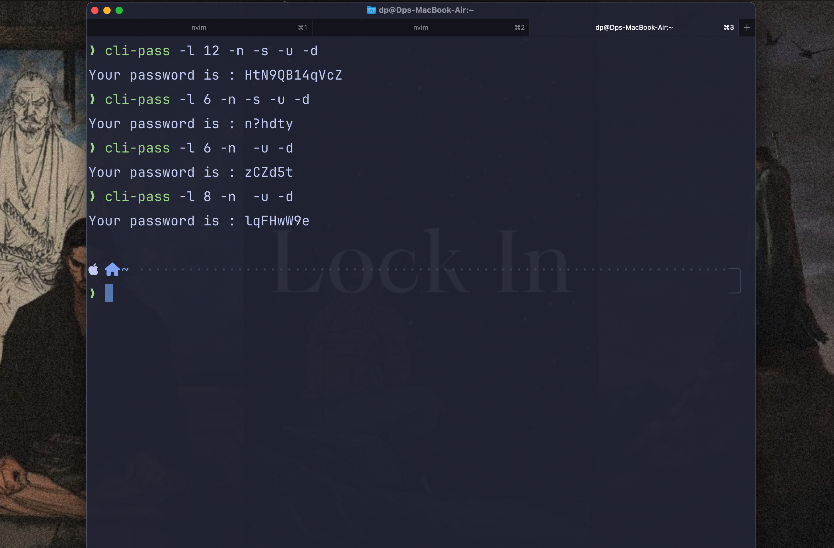 CLI Password Generator